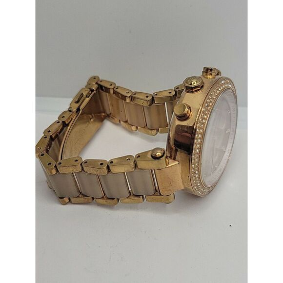 Michael Kors Parker MK5896 Women's Rose Gold Analog Dial Quartz Watch AM139 - Picture 9 of 10